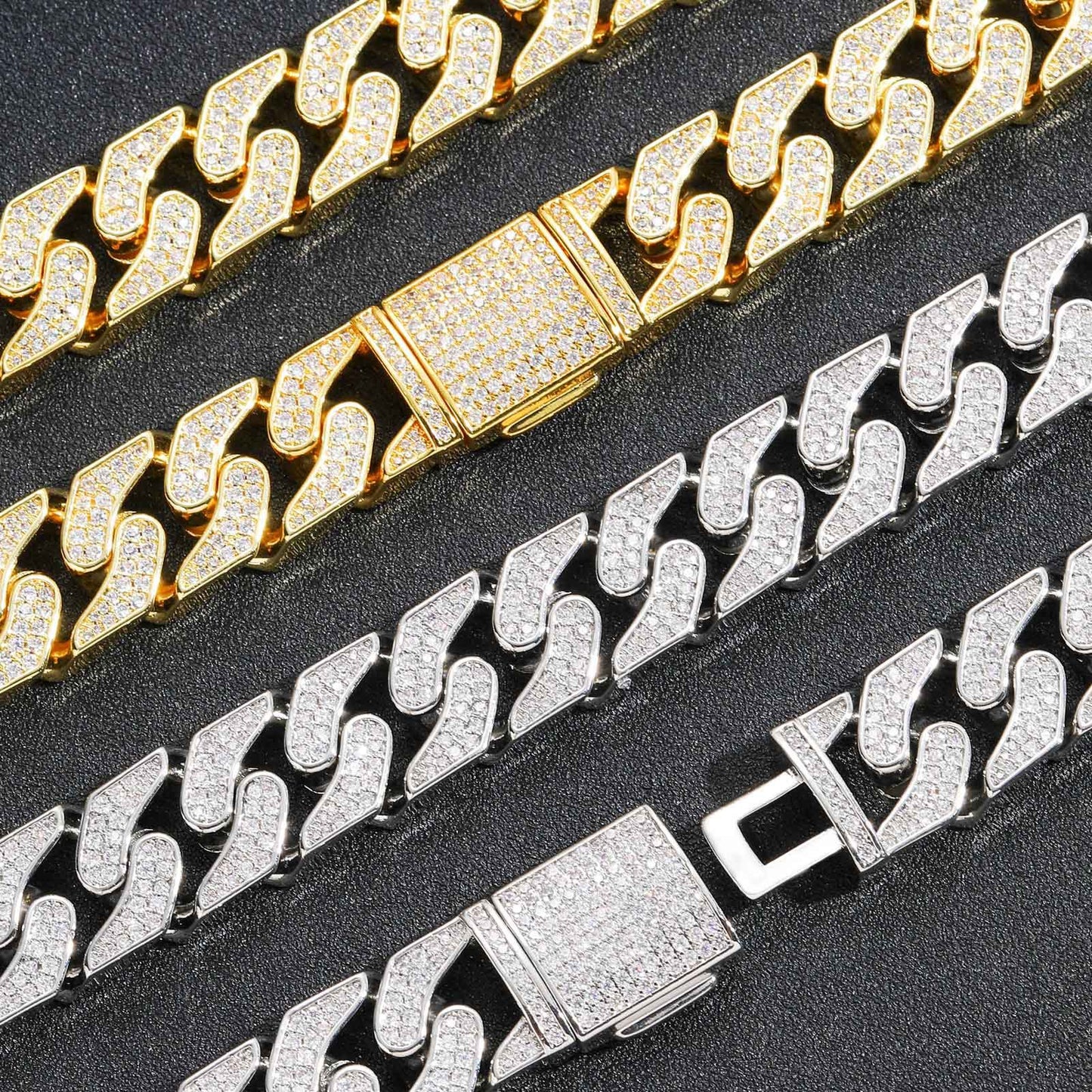 Vintage Light Luxury Cuban Link Copper Bracelet for Men