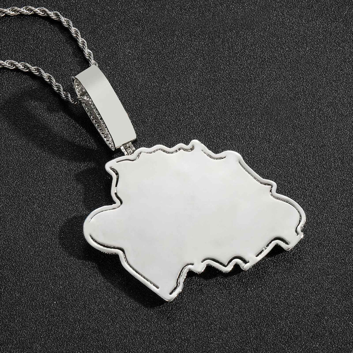 Hip Hop Minimalist Cross Tennis Chain Cubic Zirconia Pendant Necklace for Men and Women product image