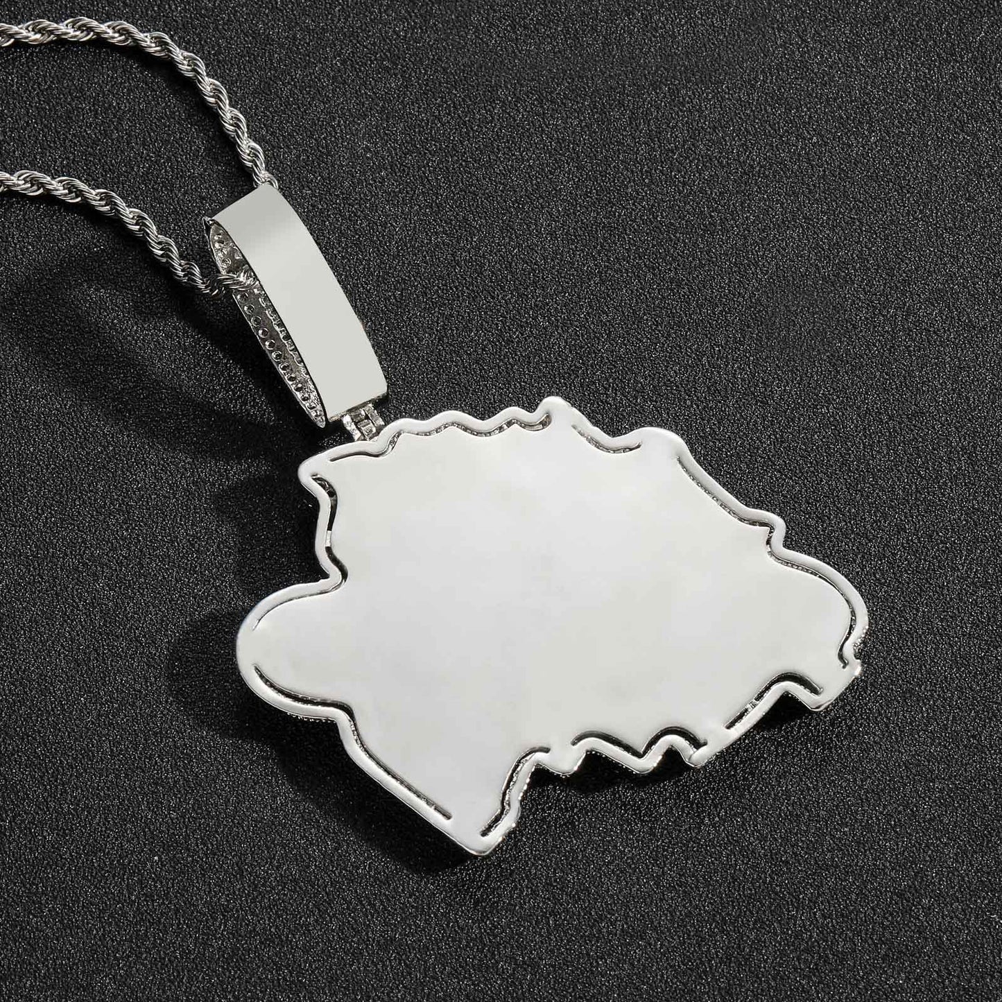 Hip Hop Minimalist Cross Tennis Chain Cubic Zirconia Pendant Necklace for Men and Women