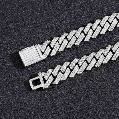 Light Luxury Four Leaf Clover Floral Cubic Zirconia Bracelet for Men