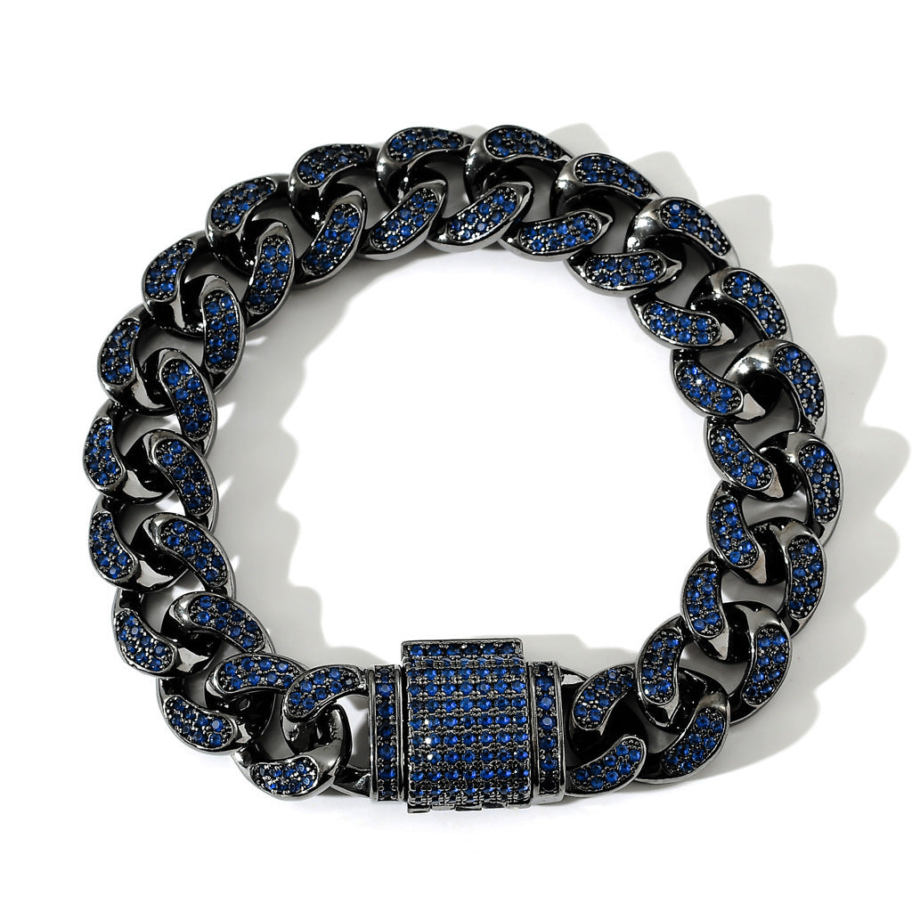 Hip Hop Cuban Link Cubic Zirconia Necklace for Men