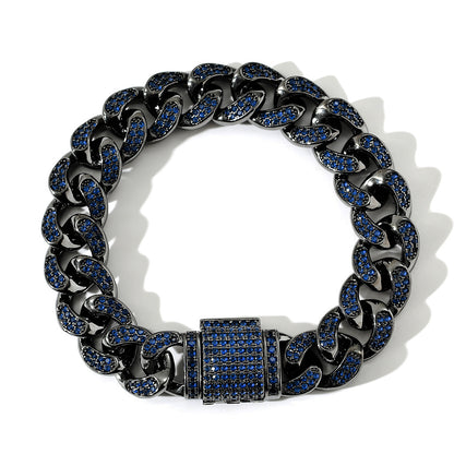 Hip Hop Cuban Link Cubic Zirconia Necklace for Men