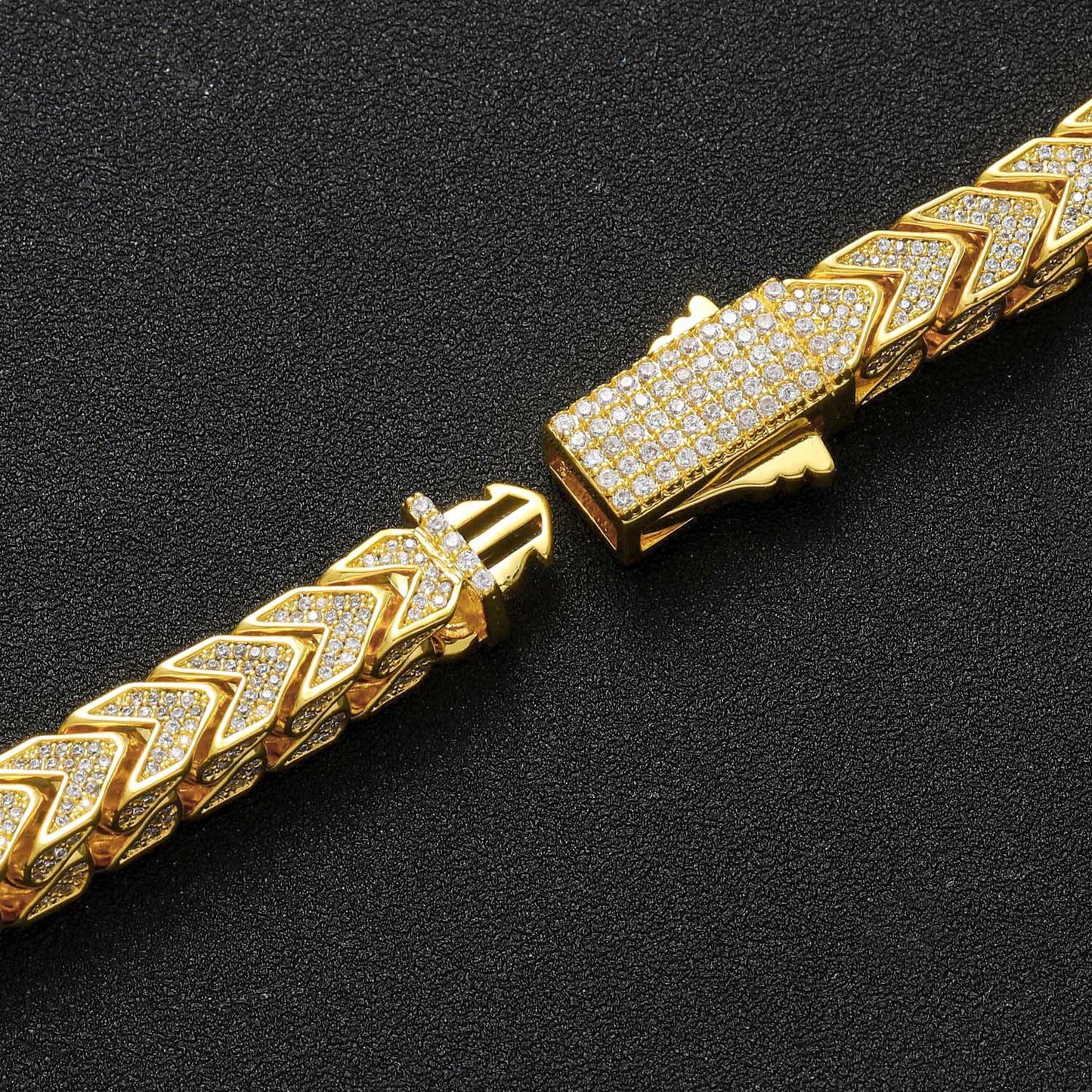 Hip Hop Vintage Cuban Link Bubble Copper Necklace for Men