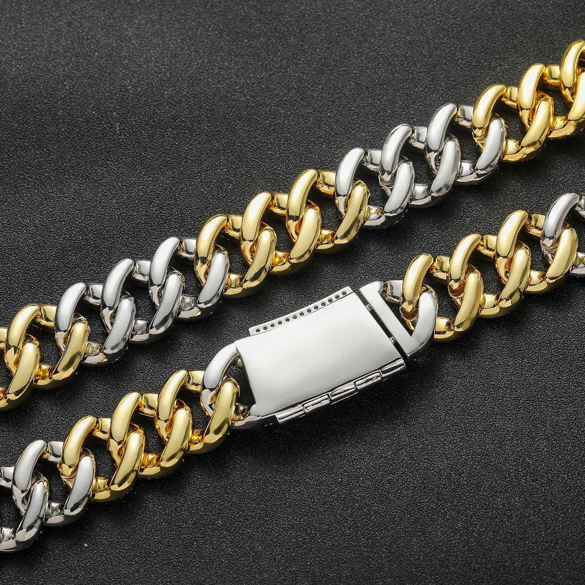 Hip Hop Light Luxury Cuban Link Cubic Zirconia Necklace for Men product image