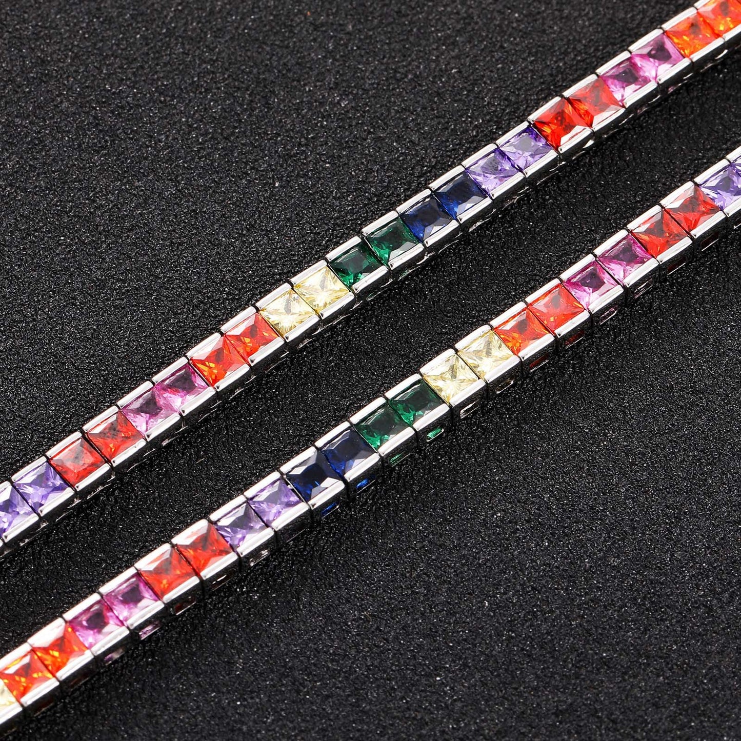 Hip Hop Cuban Link Cubic Zirconia Bracelet for Men