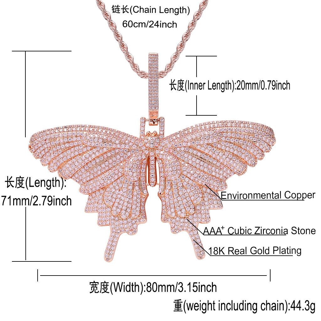 Hip Hop Vintage Fashion Copper Pendant Necklace for Men and Women
