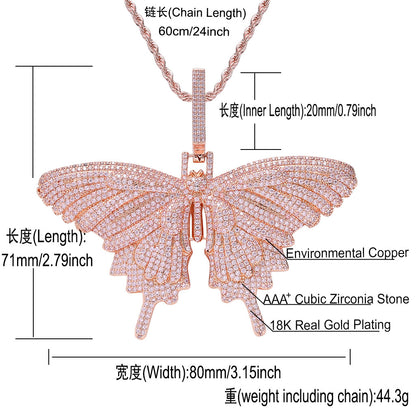 Hip Hop Vintage Fashion Copper Pendant Necklace for Men and Women