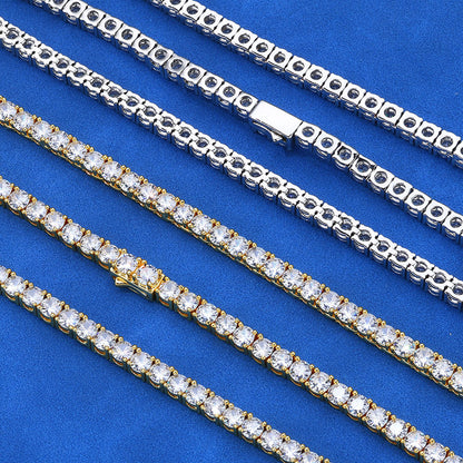 3-5 mm Round CZ Tennis Copper Necklace - CHA133