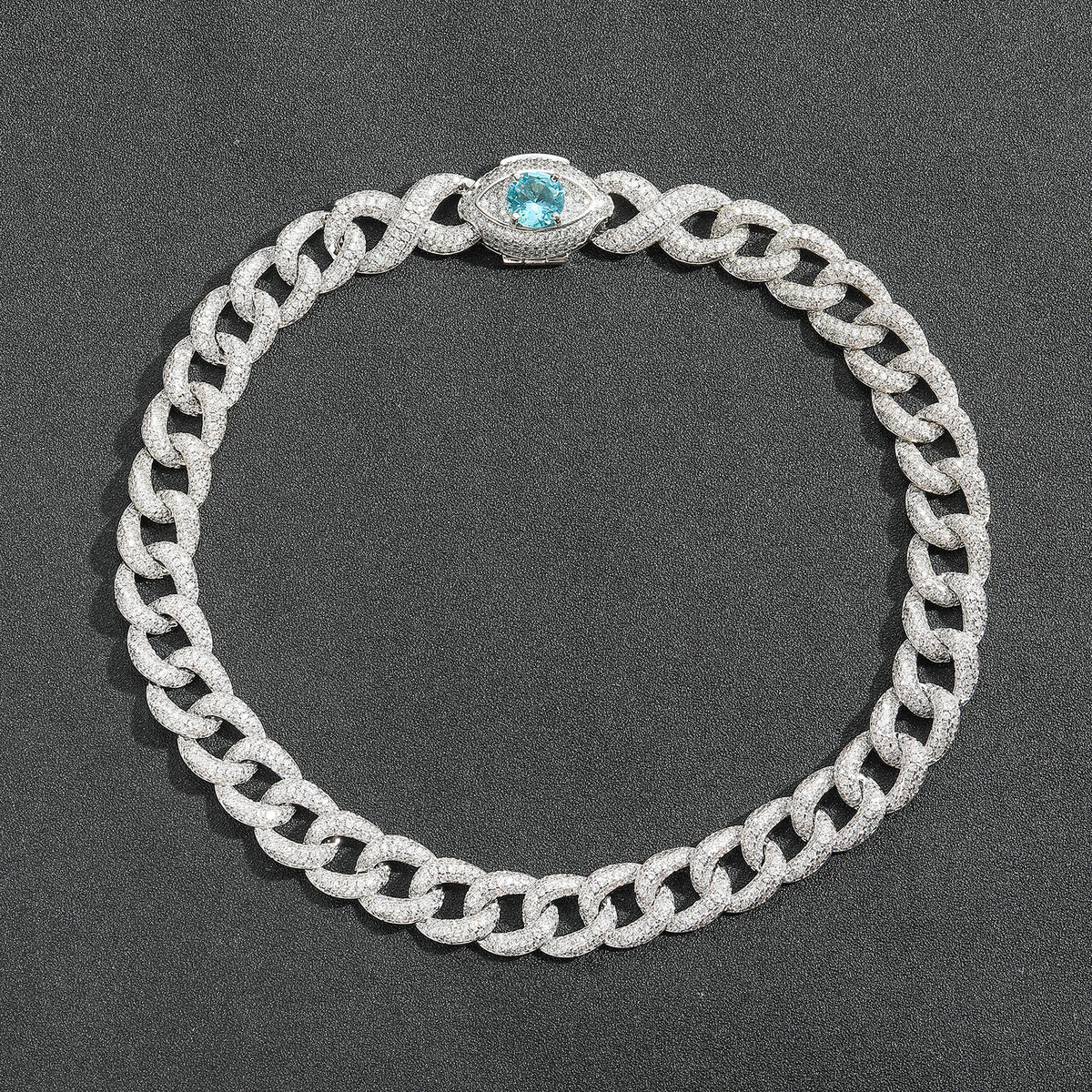 Hip Hop Vintage Cuban Link Cubic Zirconia Necklace for Men product image