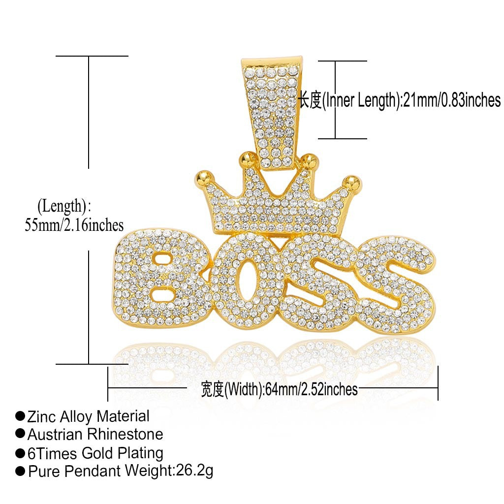 Hip Hop Light Luxury Iced Link Alloy Bracelet for Men and Women
