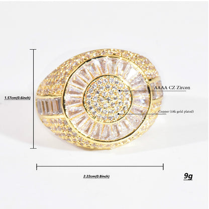 Iced Out Circle Ring
