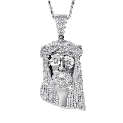 Hip Hop Vintage Fashion Cubic Zirconia Pendant Necklace for Men and Women