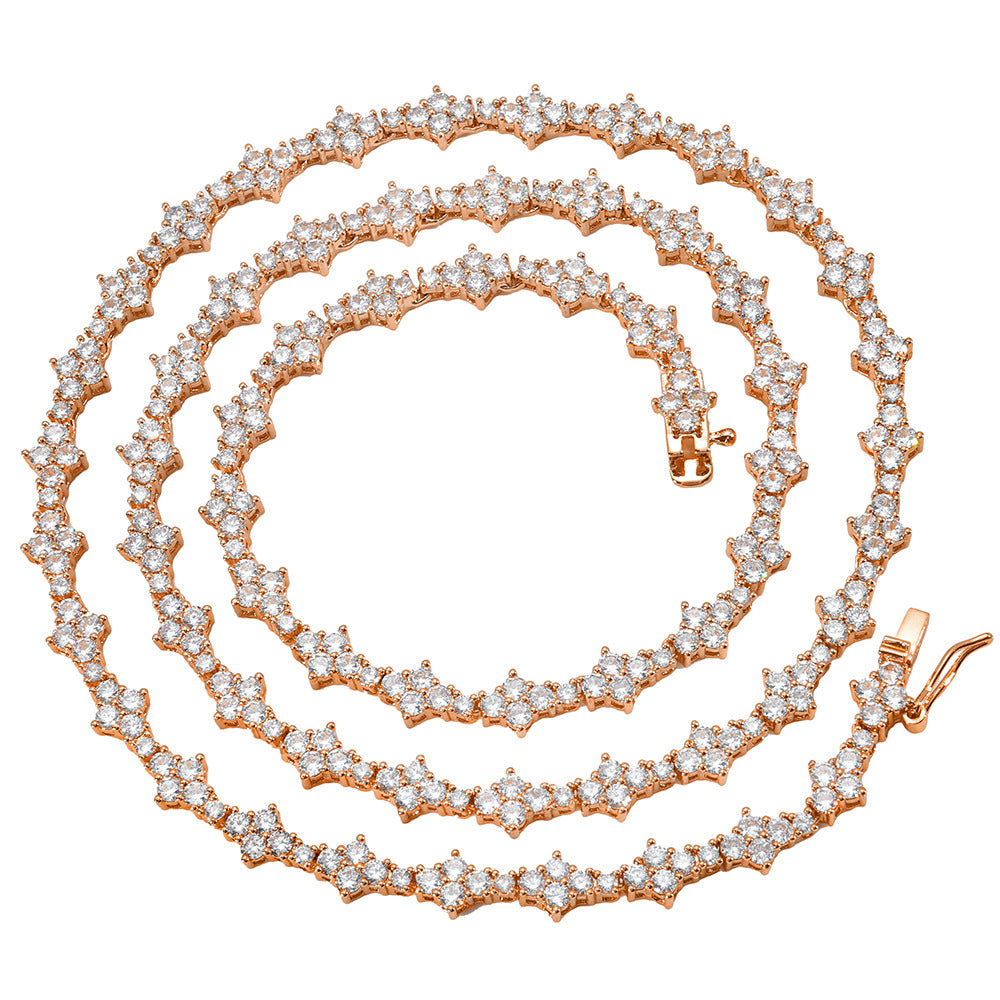 6.5 mm Cluster CZ Tennis Copper Necklace or Bracelet - CHA203 product image