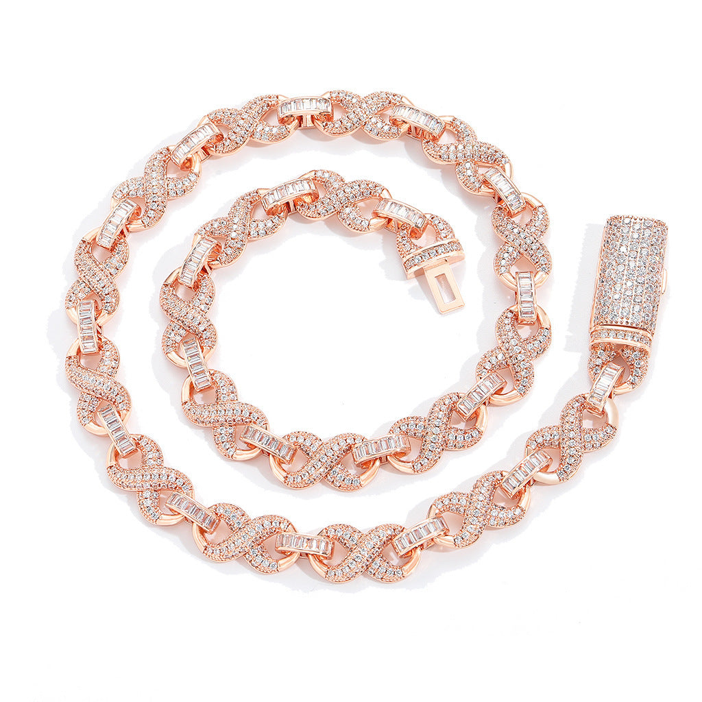 Hip Hop Fang Snake Copper Pendant Necklace for Men