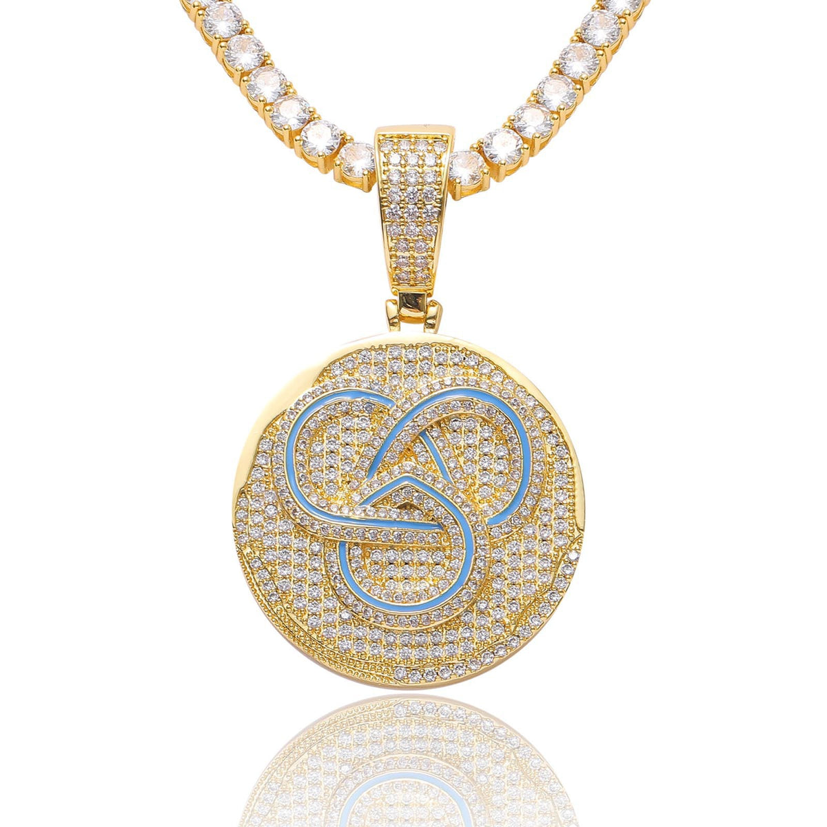 Hip Hop Fashion Cubic Zirconia Pendant Necklace for Men and Women product image