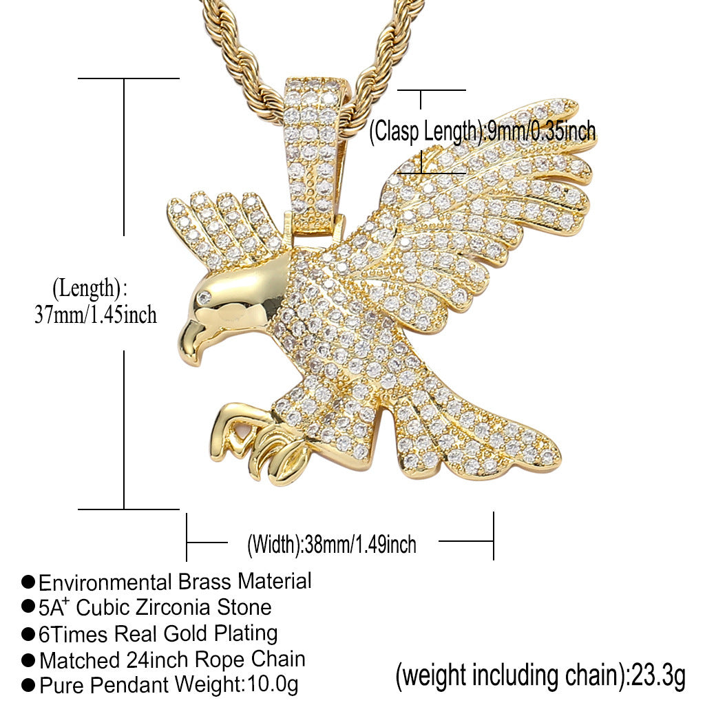 Hip Hop Fashion Copper Pendant Necklace for Men and Women