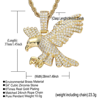Hip Hop Fashion Copper Pendant Necklace for Men and Women
