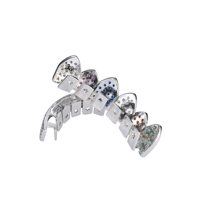 Hip Hop Punk Cuban Link Cubic Zirconia Bracelet for Men and Women