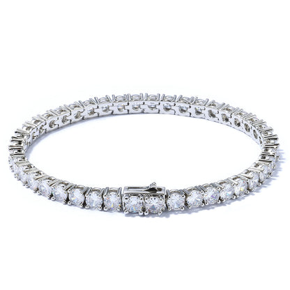 3-5 mm Round CZ Tennis Copper Bracelet - CHA133
