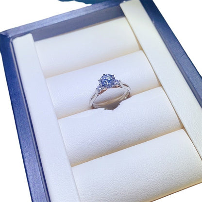 Butterfly Moissanite Ring for Women, Solitaire Engagement Ring, 1 Carat 2 Carat 3 Carat Promise Ring