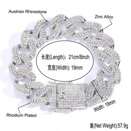 Hip Hop Cuban Link Alloy Necklace for Men
