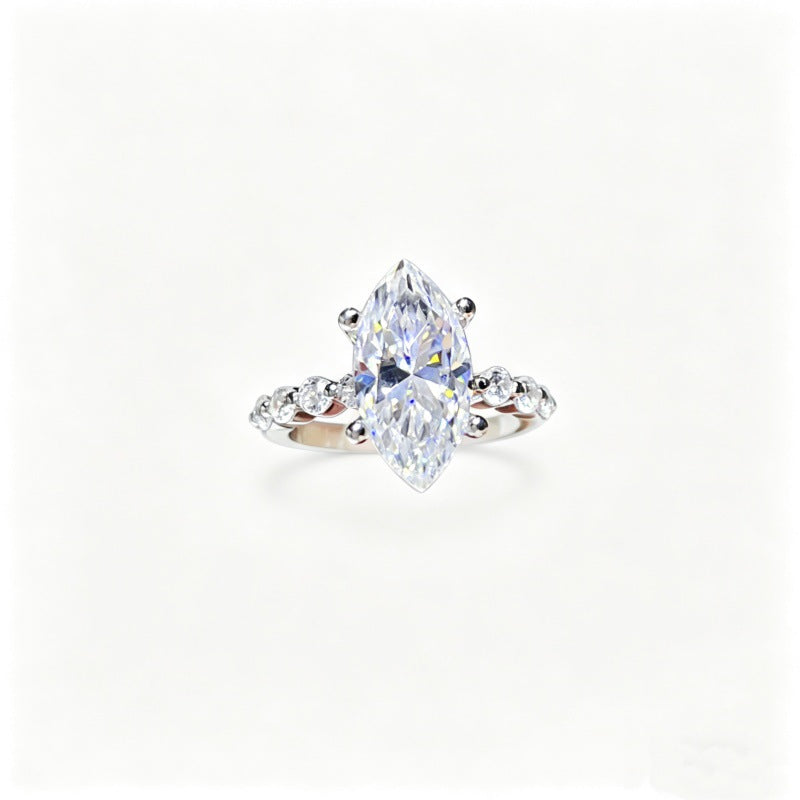 Marquise Moissanite Ring for Women, 3 Carat & 5 Carat Statement Engagement Style Ring product image