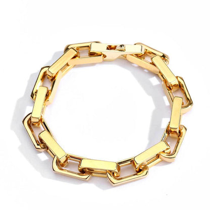 9 mm Polished Bamboo Link Stainless steel Bracelet - CHA261