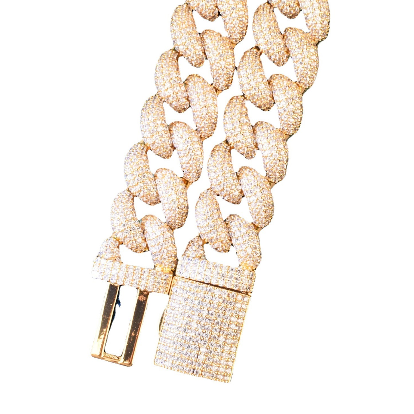 Iced Out Cuban Link Chain Necklace for Men Hip Hop