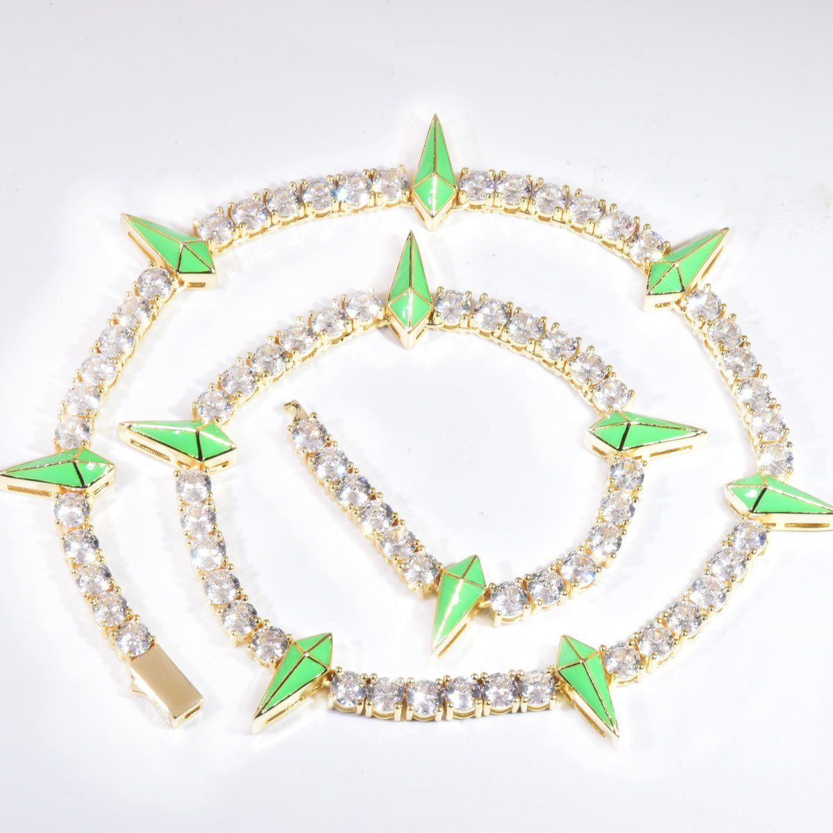 Iced Out Spike Pendant Necklace product image