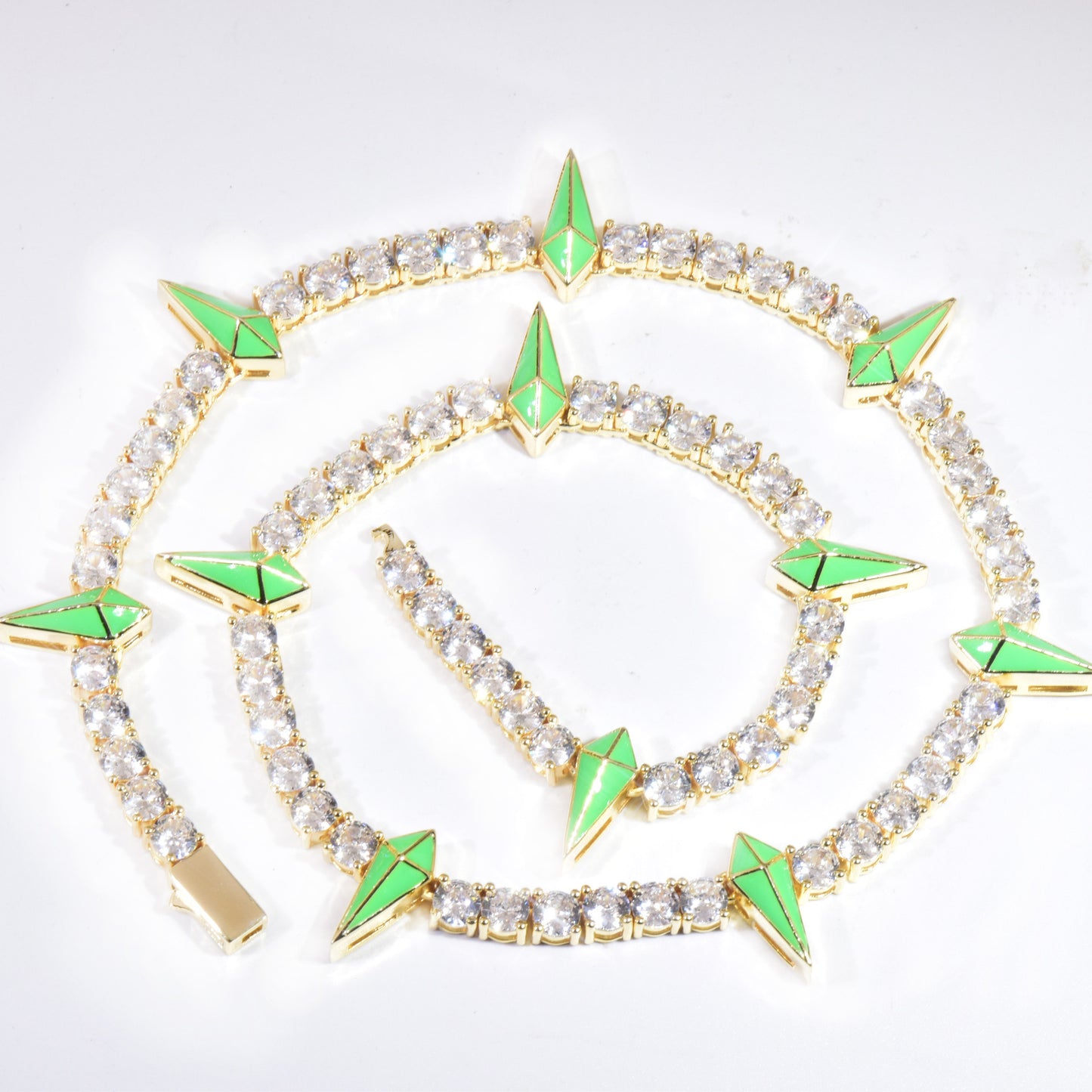 Iced Out Spike Pendant Necklace product image