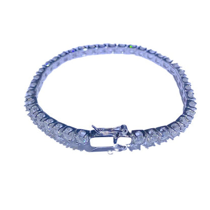 VVS1 Moissanite Tennis Bracelet for Women, Full Stone 3mm Bracelet 15-19cm