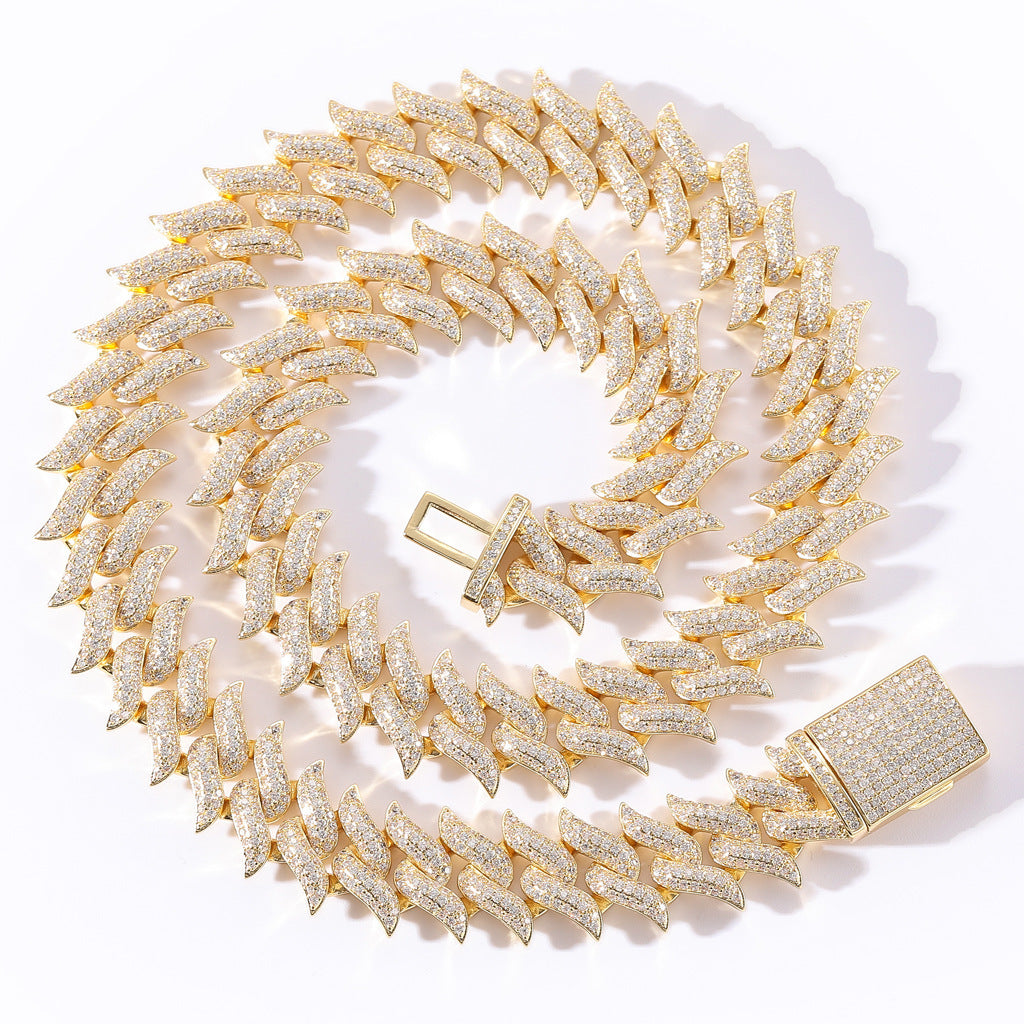 Hip Hop Fashion Cubic Zirconia Necklace for Men