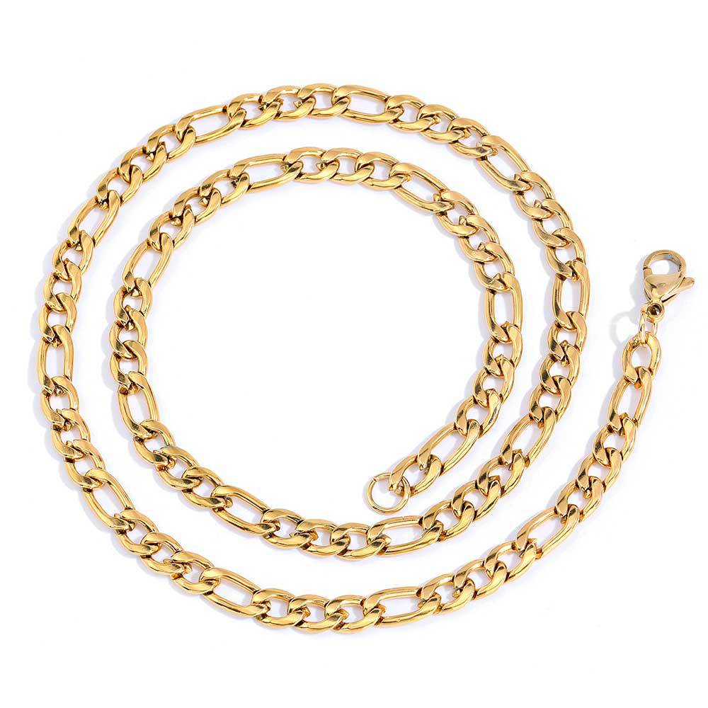 3-6 mm Figaro Link Stainless steel Necklace - CHA074 product image