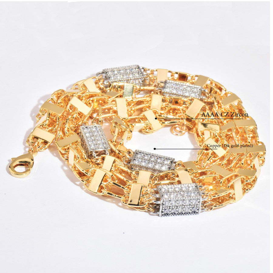 Iced Out Padlock Chain Necklace product image