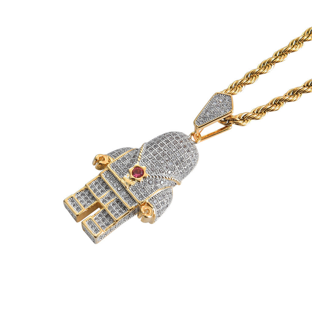 Hip Hop Fashion Stainless Steel Pendant Necklace for Men and Women