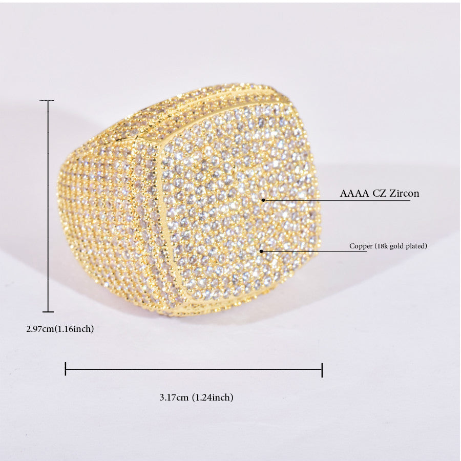 Iced Out Statement Ring