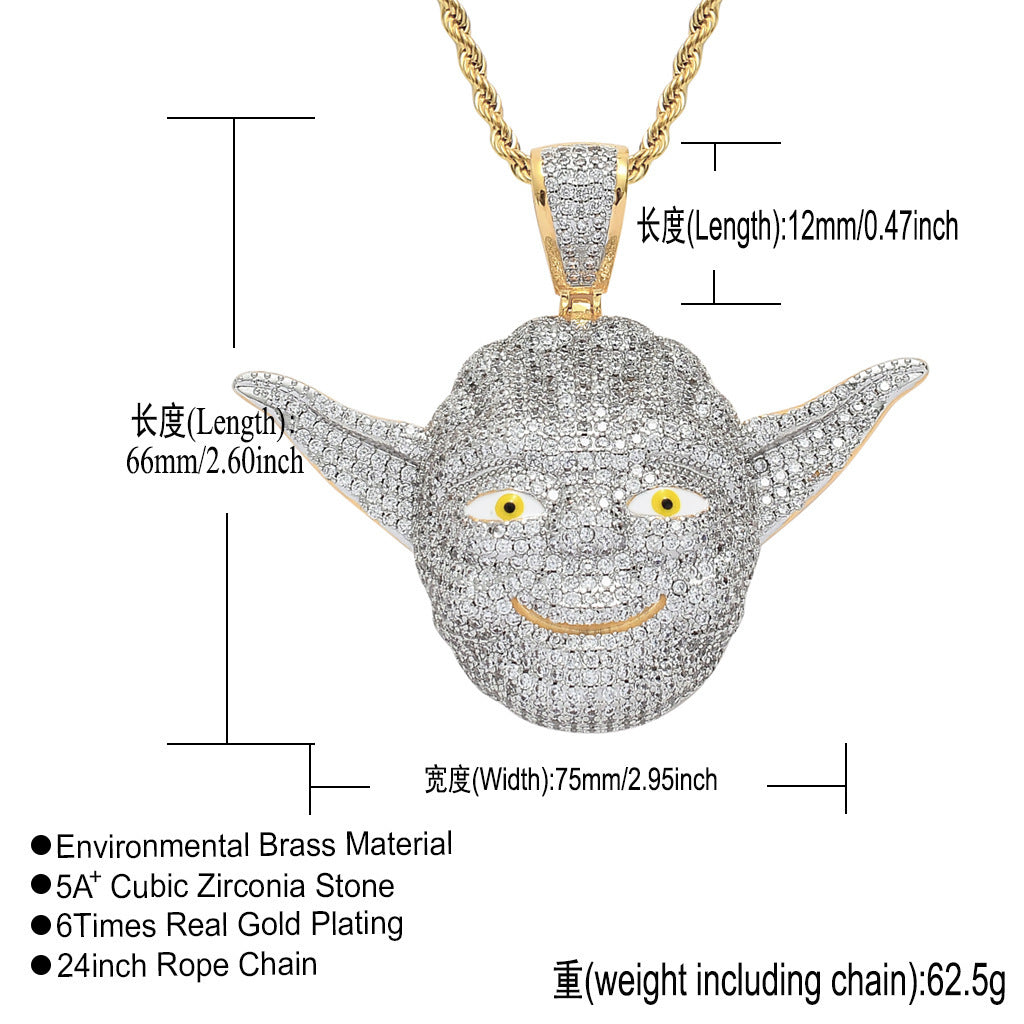Hip Hop Fashion Stainless Steel Pendant Necklace for Men and Women