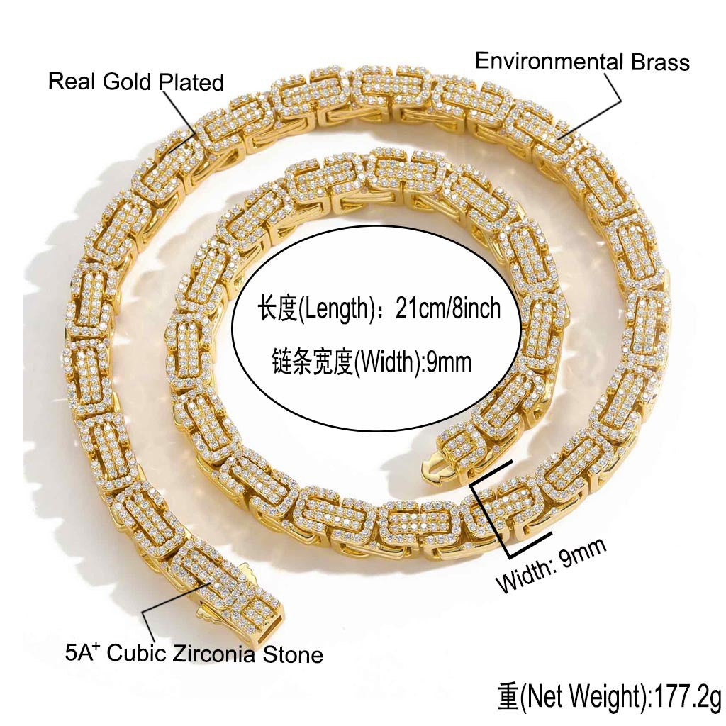 Hip Hop Fashion Copper Necklace for Men