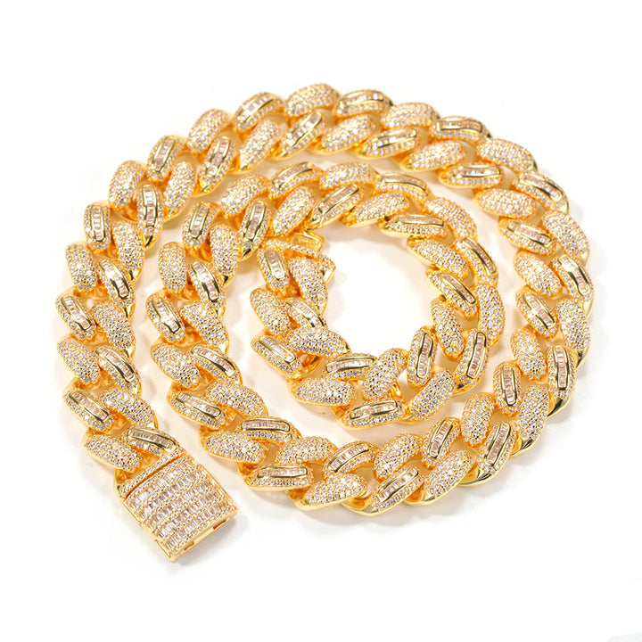 12mm Iced Cuban Link Chain Necklace