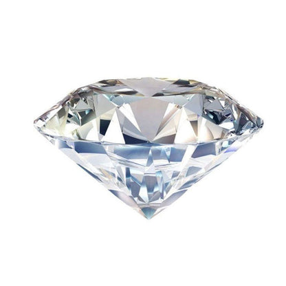 10 Carat Moissanite Halo Ring for Women - Round Cut Engagement Ring with Pavé Band