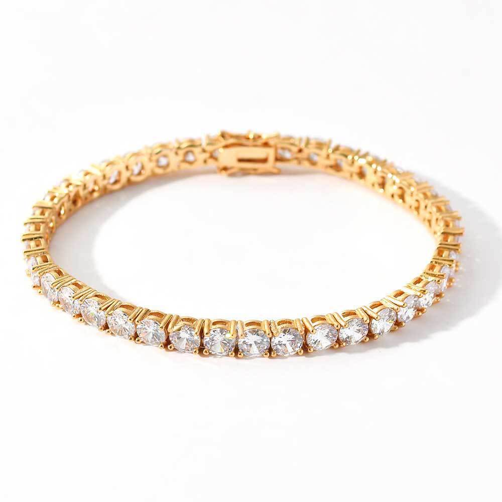 3-6 mm Round CZ Tennis Copper Bracelet - CHA003 product image
