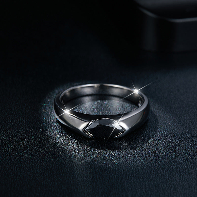 Marquise Moissanite Ring, Solid Silver Solitaire Ring for Women and Men, Promise Ring, Engagement Ring Style, 2026 Trend product image