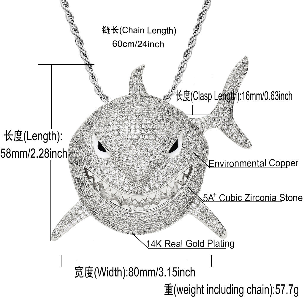 Hip Hop Cuban Link Cubic Zirconia Necklace for Men and Women