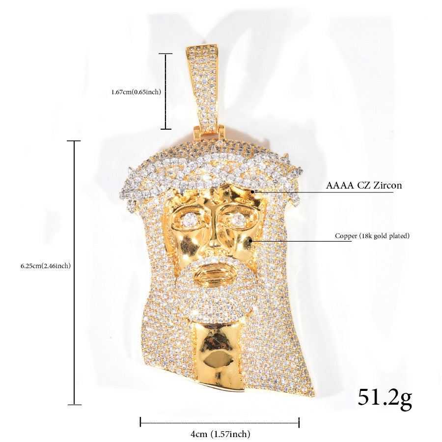Iced Out Jesus Pendant Necklace for Men product image
