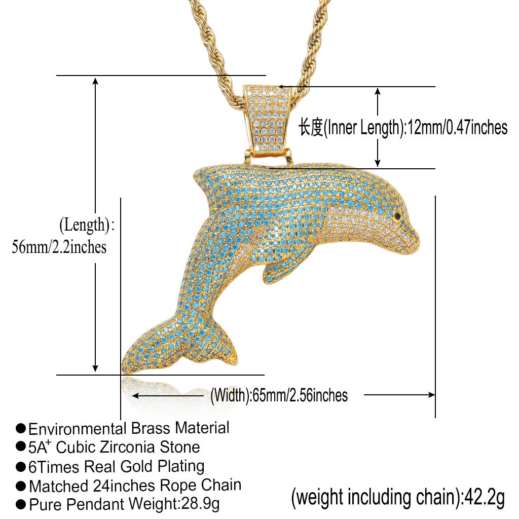 Hip Hop Fashion Copper Pendant Necklace for Men and Women