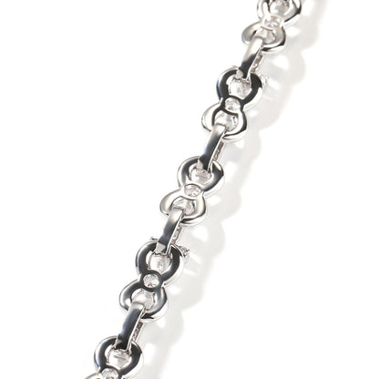 Men’s Iced Cross Chain Necklace & Bracelet Set in Gold or Silver Tone with Cubic Zirconia