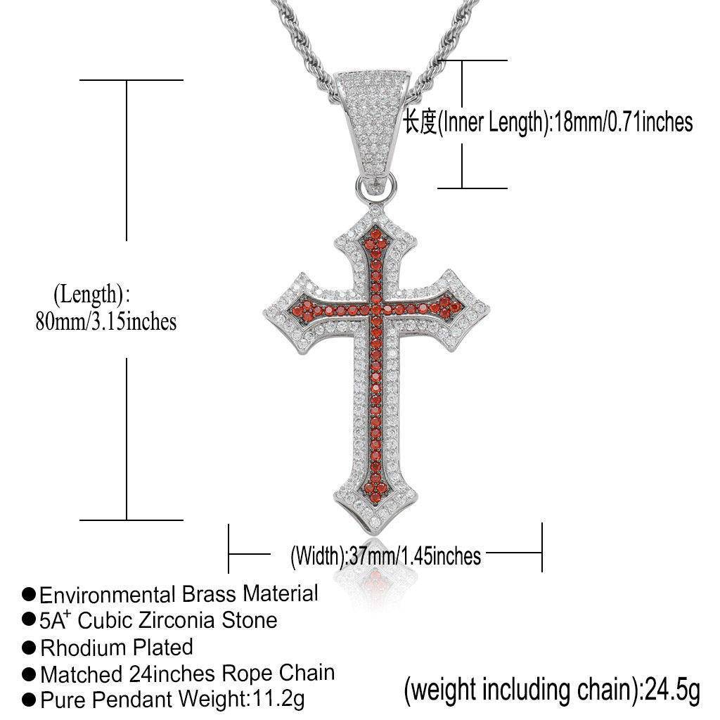 Hip Hop Fashion Cubic Zirconia Necklace for Men and Women