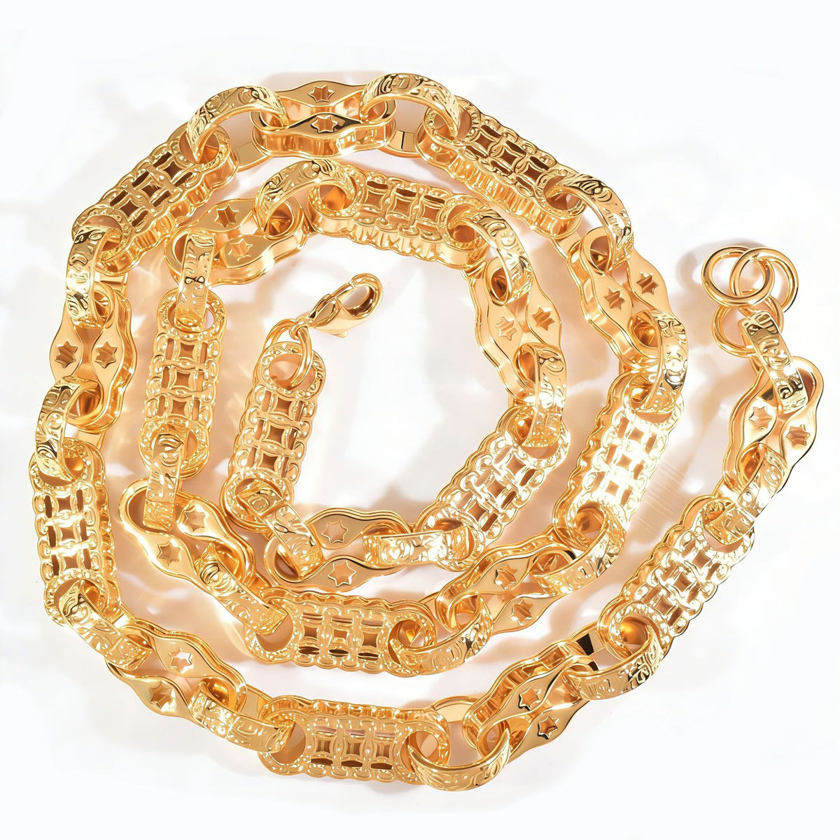 Star Link Hip Hop Chain Necklace for Men product image