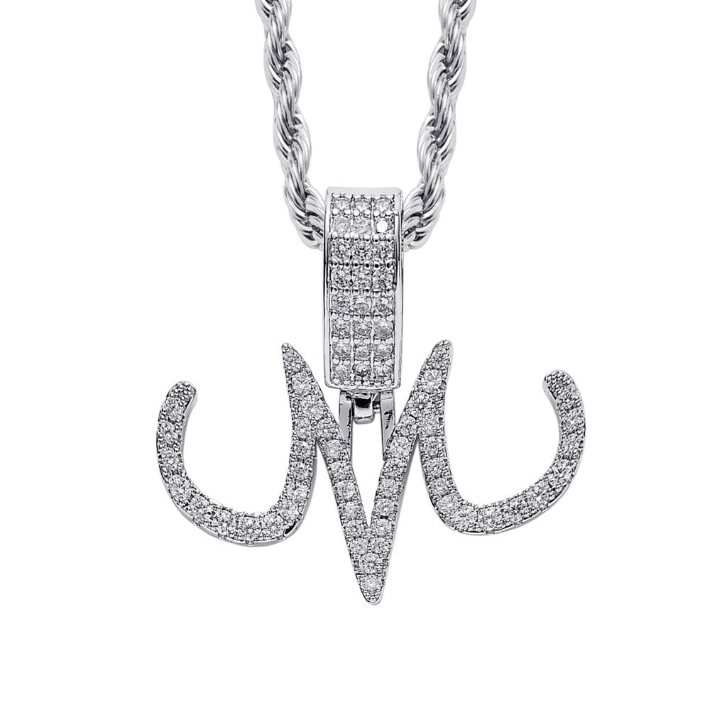 Punk Fang Cubic Zirconia Pendant Necklace for Men and Women