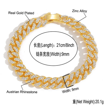 Fashion Cubic Zirconia Bracelet for Men and Women